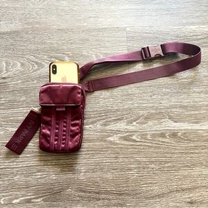 Ivy Park X Adidas Maroon Fanny pack Phone Pouch